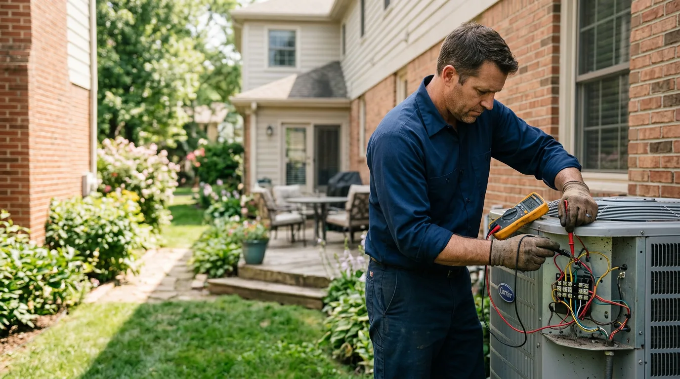 HVAC technician working near Markleton, PA